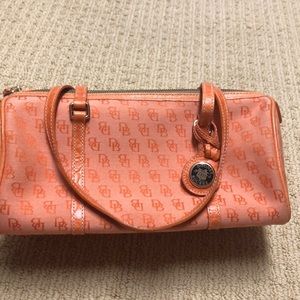 Dooney & Bourke orange dachshund bag